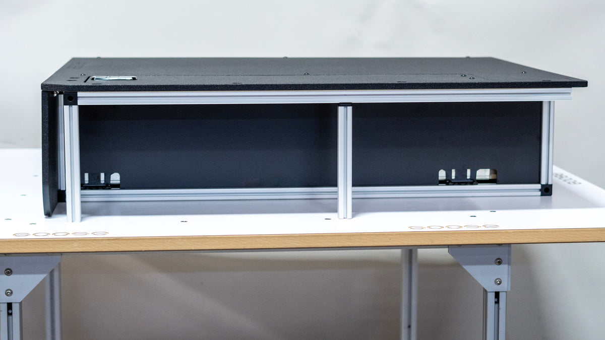 Toyota Land Cruiser 1980-1989 60 Series - Side x Side Drawer Module with Fitted Top Plate - 41 3/8"W x 9-1/2"H x 40"D
