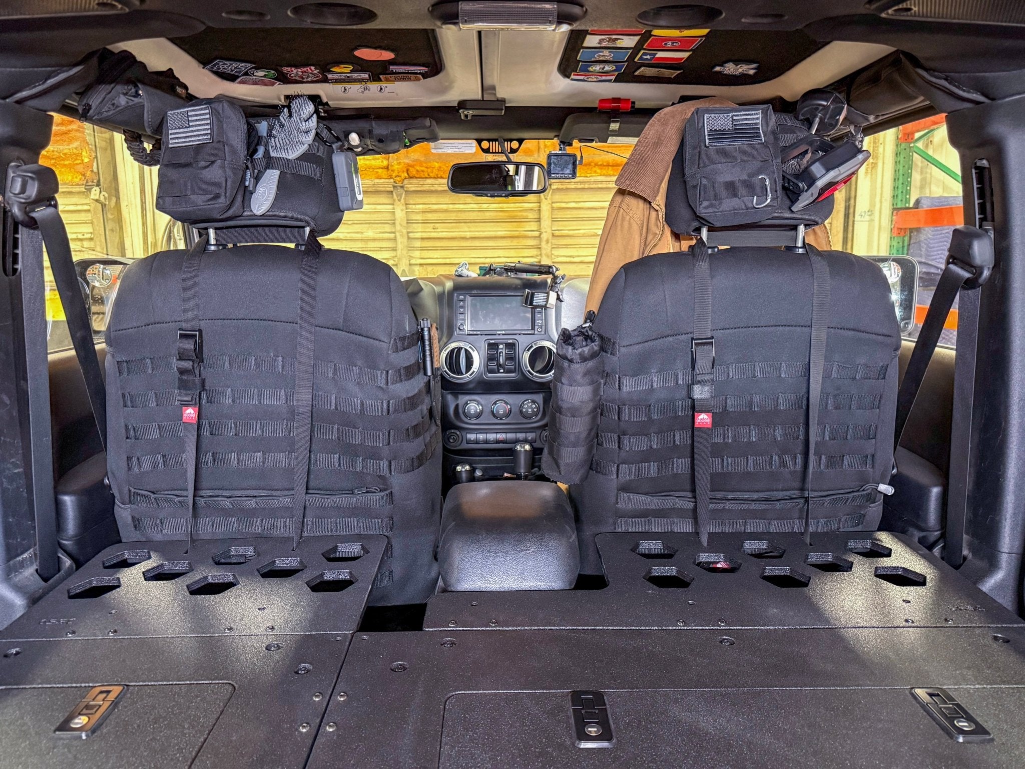 Goose Gear Jeep - Wrangler - 2007 - 2018 - JKU - 4 Door - Explore Series - Seat Delete Plate System - Second Row - Module Based - 8" Module
