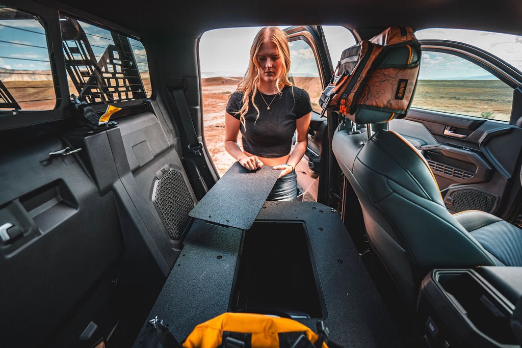 gear seat Goose Gear Toyota Tacoma - 2024-Present - 4th Gen - Hybrid - Double Cab Back Seat Delete Plate System