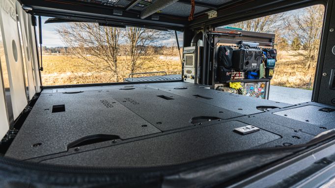 camper module Goose Gear AluCab Alu-Cabin Canopy Camper - Sleep Deck Panel - Utility Module to Utility Module