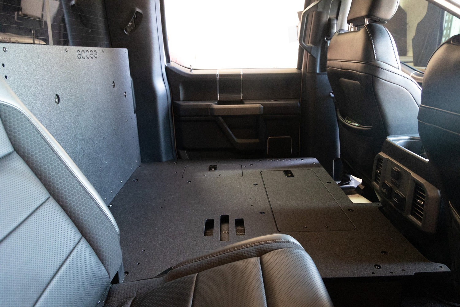 Goose Gear Ford F150 Raptor 2015-2020 2nd Gen. SuperCrew - Second Row Seat Delete Plate System