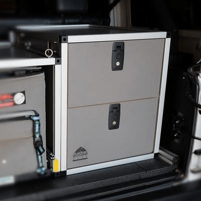 Goose Gear Jeep Wrangler JK 2007-2018 2 Door - Double Drawer Module 19 3/16&quot; Wide x 28&quot; Depth