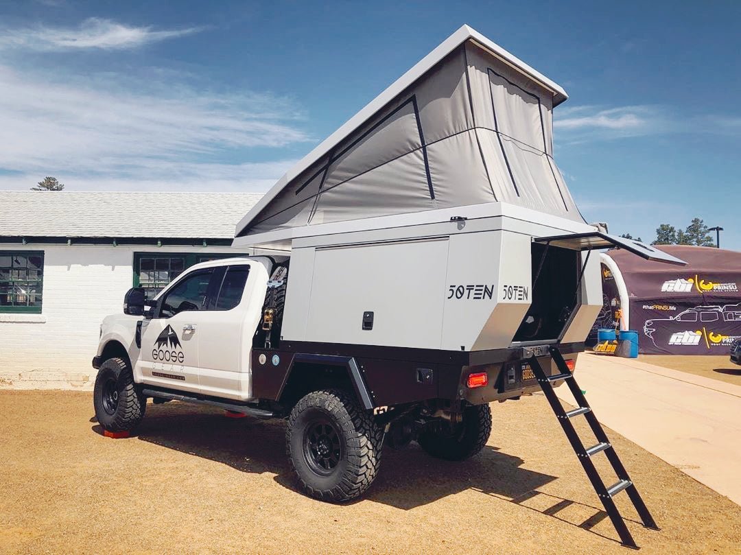 First look at the @fiftytenusa camper with Overland Journal & Expedition Portal. - Goose Gear