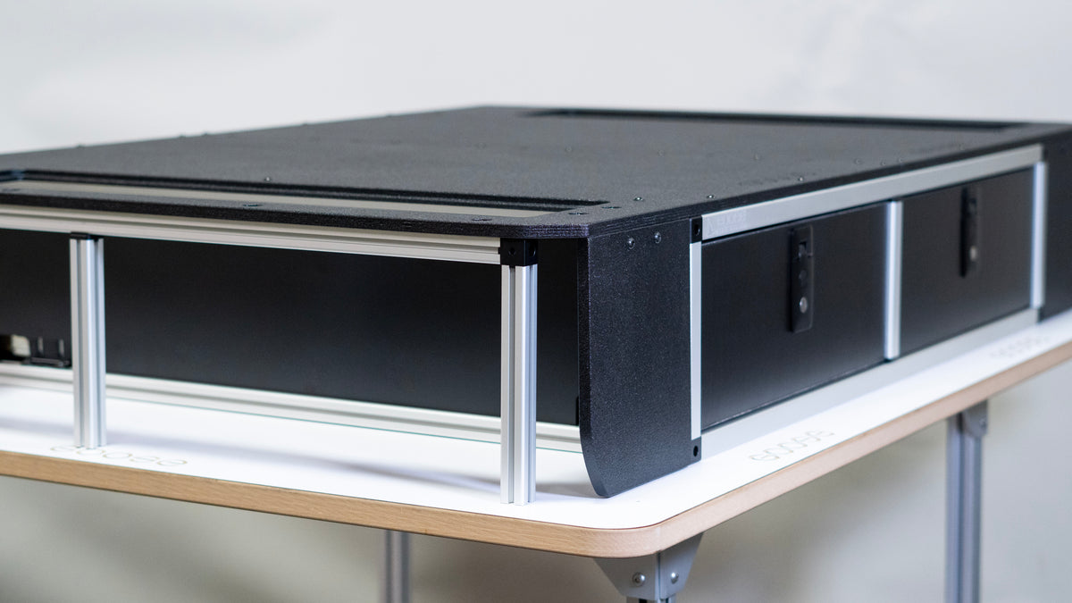 Toyota Land Cruiser 1980-1989 60 Series - Side x Side Drawer Module with Fitted Top Plate - 41 3/8"W x 9-1/2"H  x 40"D