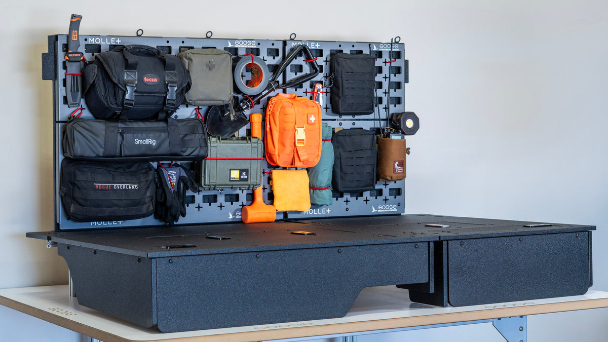 Toyota - Tacoma - 2005-2023 - 2nd &amp; 3rd Gen - Double Cab - MOLLE Plus™ Full Back Wall Kit
