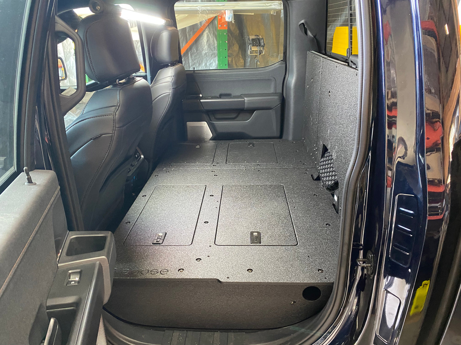 Ford Super Duty F250-F550 2017-Present 4th &amp; 5th Gen. Crew Cab - Second Row Seat Delete Plate System