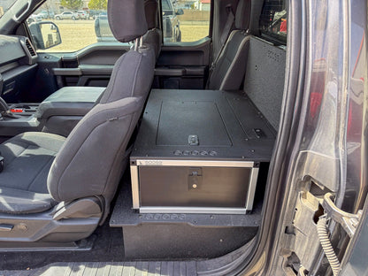 Goose Gear Ford - F150 - 2015 - Present - 13th - 14th Gen - Super Cab - without the center mounted B&amp;O Subwoofer - Explore Series - Single Drawer Module - With Fitted Top Plate