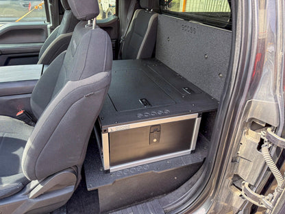 Goose Gear Ford - F150 - 2015 - Present - 13th - 14th Gen - Super Cab - without the center mounted B&amp;O Subwoofer - Explore Series - Single Drawer Module - With Fitted Top Plate