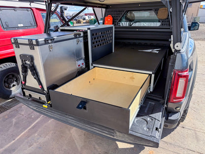 Goose Gear Ford F150 Raptor 2015 - 2020 2nd Gen. SuperCrew - Truck Bed Sleep Deck Drawer with Cubbie