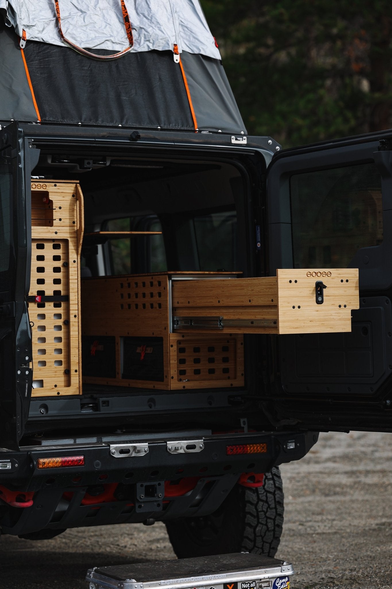 ineos grenadier camper Ineos Grenadier Roof Conversion | Venture Series RCI | Goose Gear Option 4 - Venture Series - Rear Plate - Second Row Delete - LH Sink Module