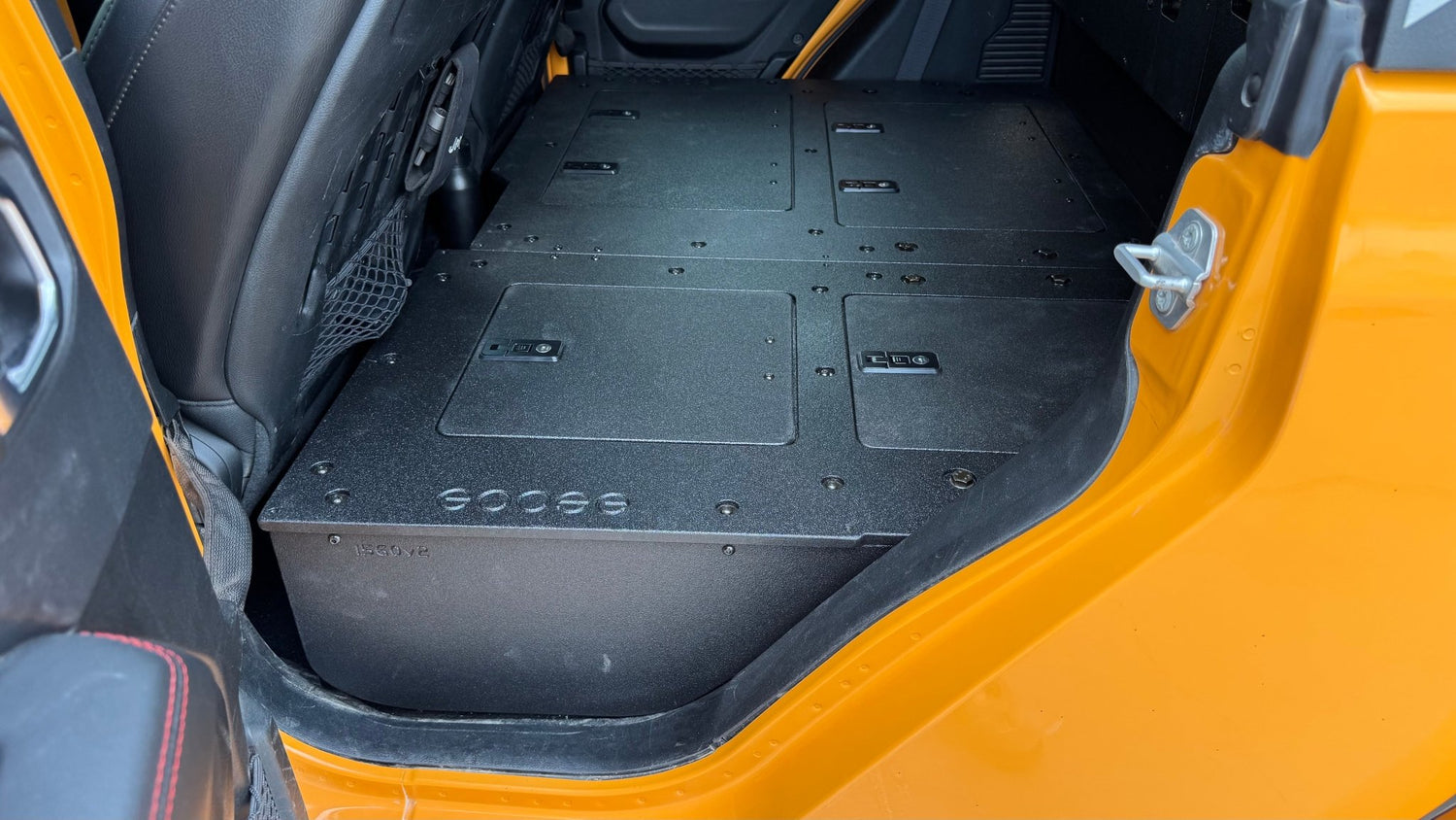 Goose Gear Jeep Gladiator 2019 - Present JT 4 Door - Second Row Seat Delete Plate System - High Platform
