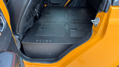 Goose Gear Jeep Gladiator 2019 - Present JT 4 Door - Second Row Seat Delete Plate System - High Platform