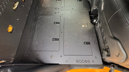 Goose Gear Jeep Gladiator 2019 - Present JT 4 Door - Second Row Seat Delete Plate System - High Platform