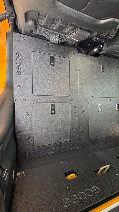 Goose Gear Jeep Gladiator 2019 - Present JT 4 Door - Second Row Seat Delete Plate System - High Platform