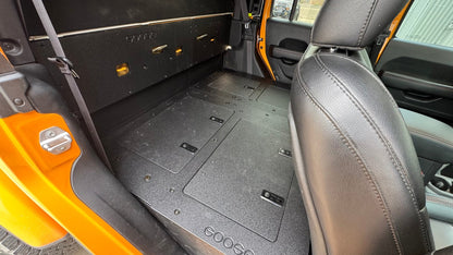 Goose Gear Jeep Gladiator 2019 - Present JT 4 Door - Second Row Seat Delete Plate System - High Platform