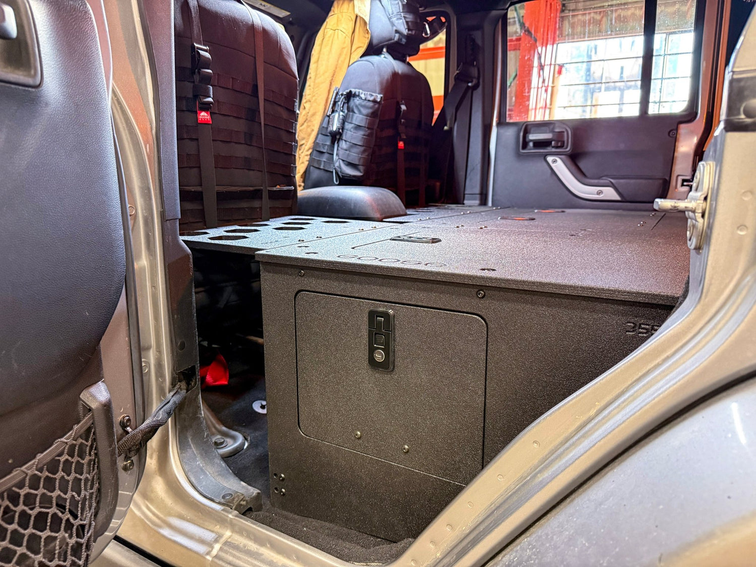 Goose Gear Jeep - Wrangler - 2007 - 2018 - JKU - 4 Door - Explore Series - Seat Delete Plate System - Second Row - Module Based - 8" Module