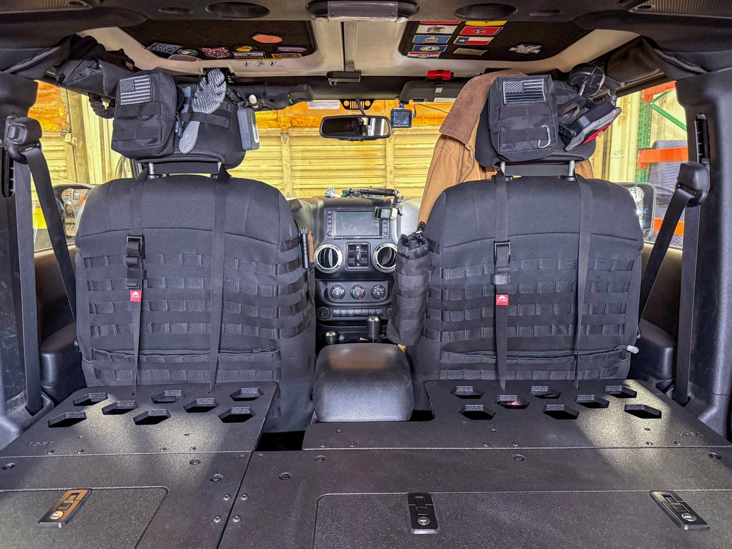 Goose Gear Jeep - Wrangler - 2007 - 2018 - JKU - 4 Door - Explore Series - Seat Delete Plate System - Second Row - Module Based - 8" Module