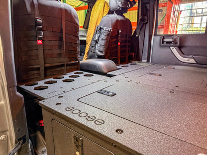 Goose Gear Jeep - Wrangler - 2007 - 2018 - JKU - 4 Door - Explore Series - Seat Delete Plate System - Second Row - Module Based - 8" Module