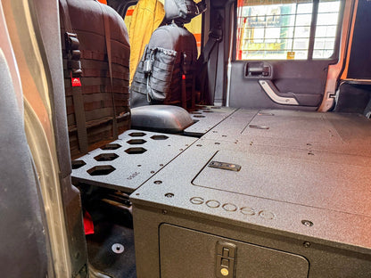 Goose Gear Jeep - Wrangler - 2007 - 2018 - JKU - 4 Door - Explore Series - Seat Delete Plate System - Second Row - Module Based - 8" Module
