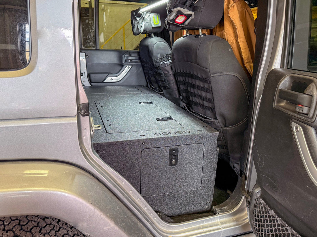 Goose Gear Jeep - Wrangler - 2007 - 2018 - JKU - 4 Door - Explore Series - Seat Delete Plate System - Second Row - Module Based - 8" Module