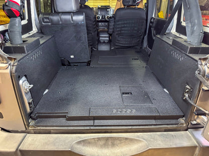 Goose Gear Jeep Wrangler 2007 - 2018 JKU 4 Door - Second Row Seat Delete Plate System - V2