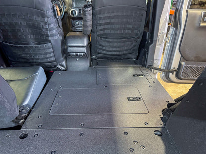 Goose Gear Jeep Wrangler 2007 - 2018 JKU 4 Door - Second Row Seat Delete Plate System - V2