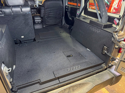 Goose Gear Jeep Wrangler 2007 - 2018 JKU 4 Door - Second Row Seat Delete Plate System - V2