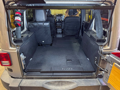 Goose Gear Jeep Wrangler 2007 - 2018 JKU 4 Door - Second Row Seat Delete Plate System - V2