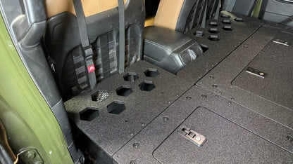 Goose Gear Jeep Wrangler 2018 - Present JLU 4 Door - Second Row Seat Delete Plate System - 8&quot; or 10&quot; Module Based
