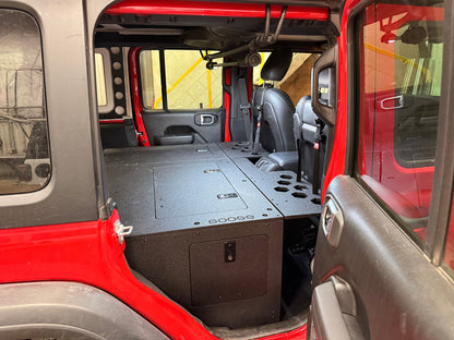 Goose Gear Jeep - Wrangler - 2024 - Present - JLU - 4 Door - Explore Series - Seat Delete Plate System - Second Row - Module Based - 10" Module