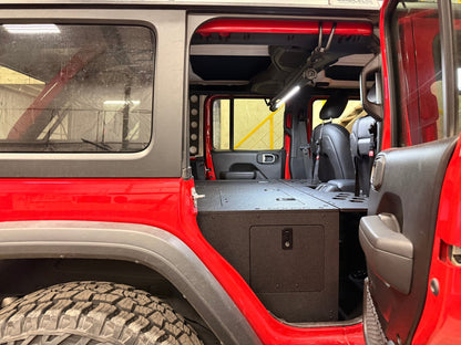 Goose Gear Jeep - Wrangler - 2024 - Present - JLU - 4 Door - Explore Series - Seat Delete Plate System - Second Row - Module Based - 10" Module