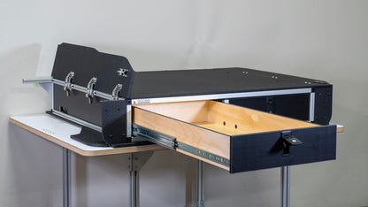 Goose Gear Toyota Land Cruiser 1991 - 1997 80 Series - Side x Side Drawer Module with Fitted Top Plate - 43 - 3/8" W x 8" H x 40" D