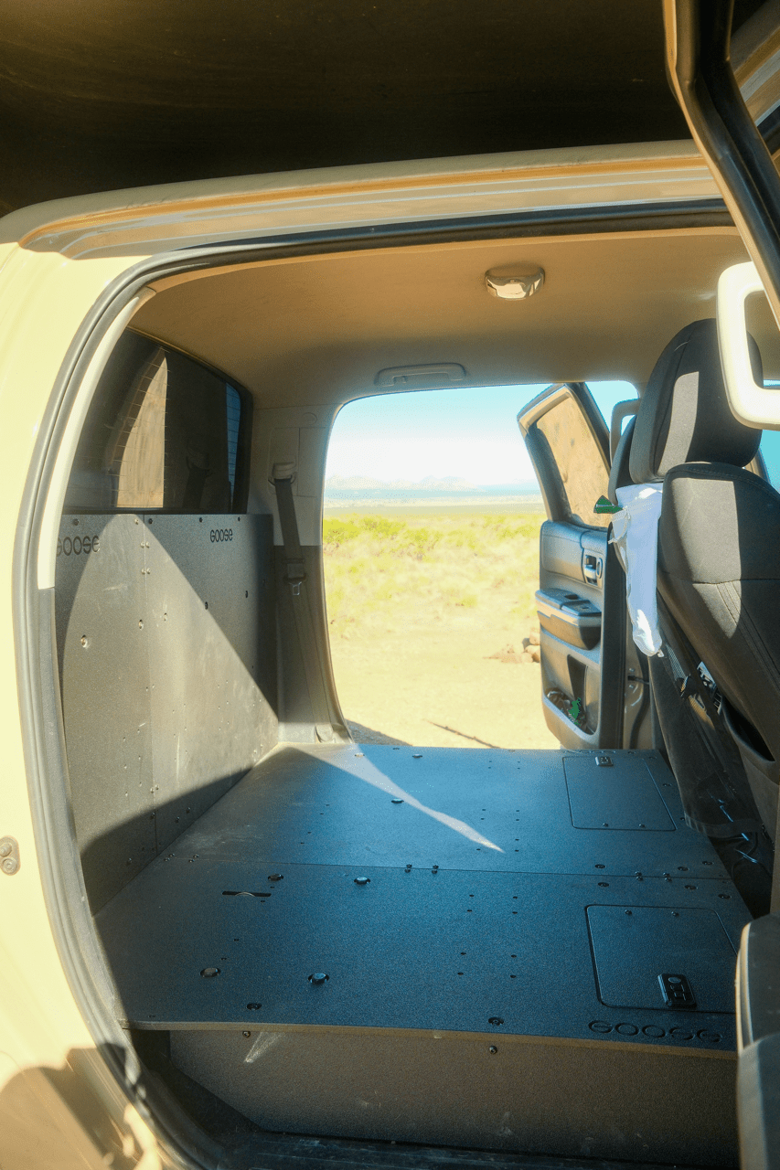 Goose Gear Toyota Tundra 2014 - 2021 2.5 Gen. CrewMax - Second Row Seat Delete Plate System