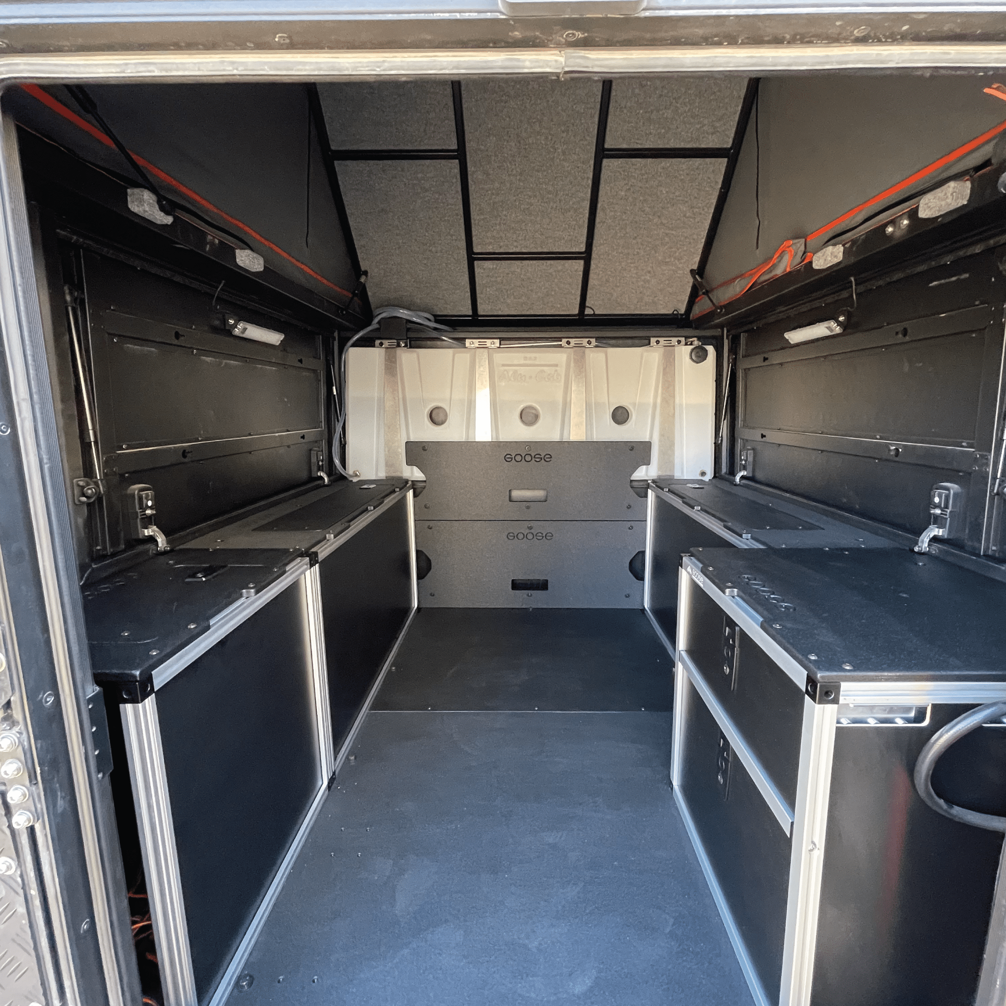 Goose Gear Alu-Cab Alu-Cabin Canopy Camper - Ram 1500 (DT) / 1500 TRX 2019-Present 5th Gen. - Rear Utility Module