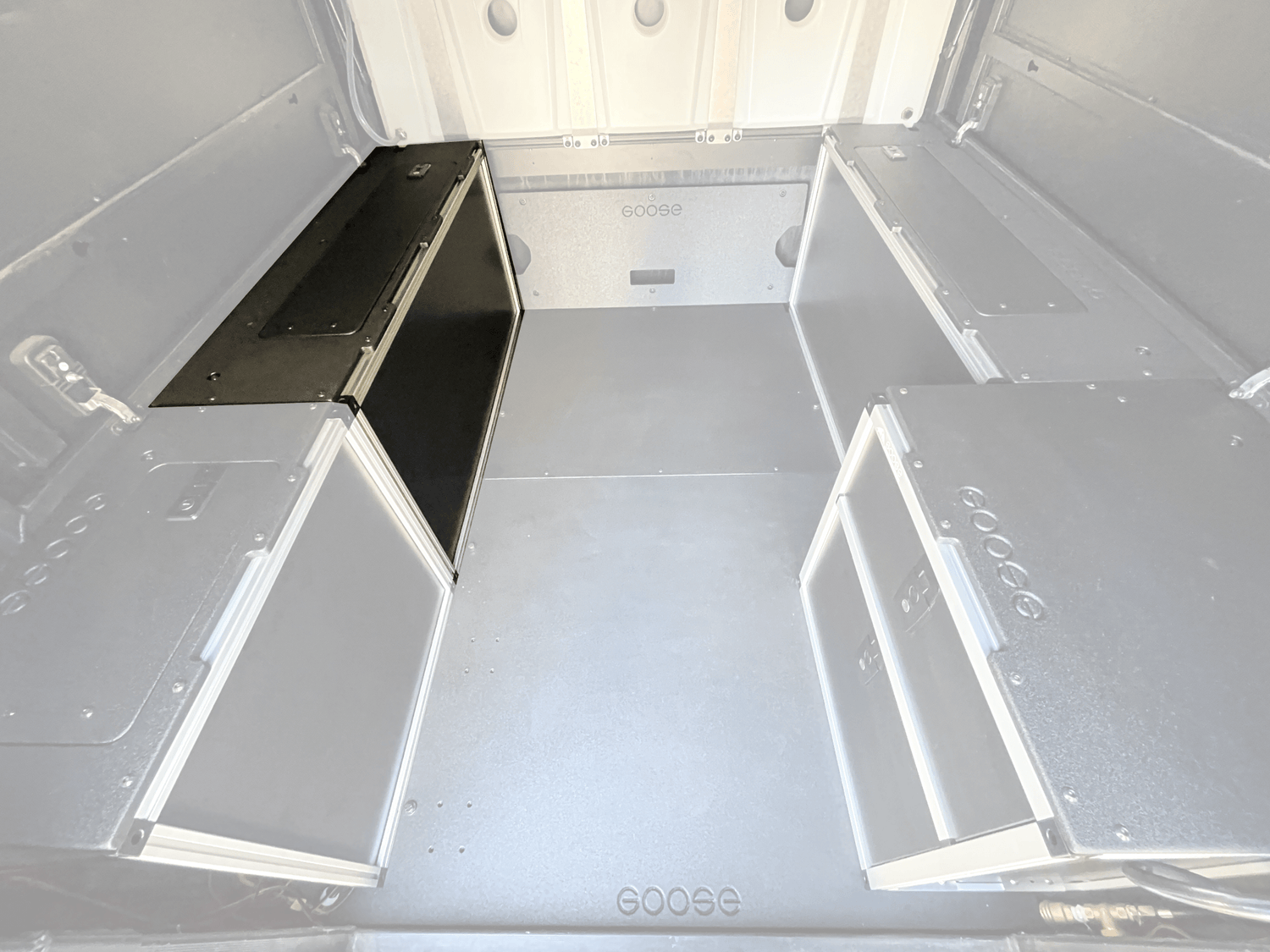 Goose Gear Alu-Cab Canopy Camper V2 - Chevy Colorado/GMC Canyon 2015-Present 2nd Gen. - Front Utility Module - 6&