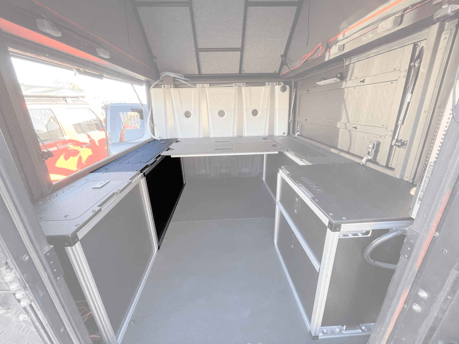 Goose Gear Alu-Cab Canopy Camper V2 - Ford Ranger 2019-Present 4th Gen. - Front Utility Module - 6&