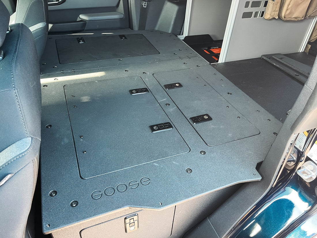 Goose Gear Ford Bronco 2021-Present 6 Gen. 4 Door - Second Row Seat Delete Plate System - Module Height