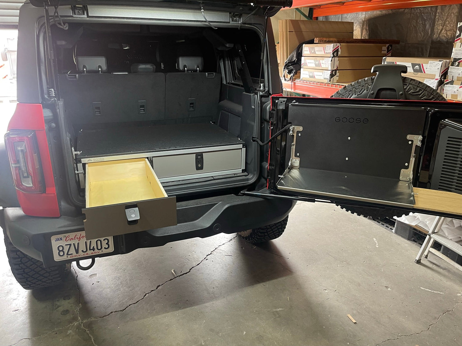 Goose Gear Ford Bronco 2021-Present 6th Gen. - Side x Side Drawer Module - 41 3/8&quot; Wide x 28&quot; Depth