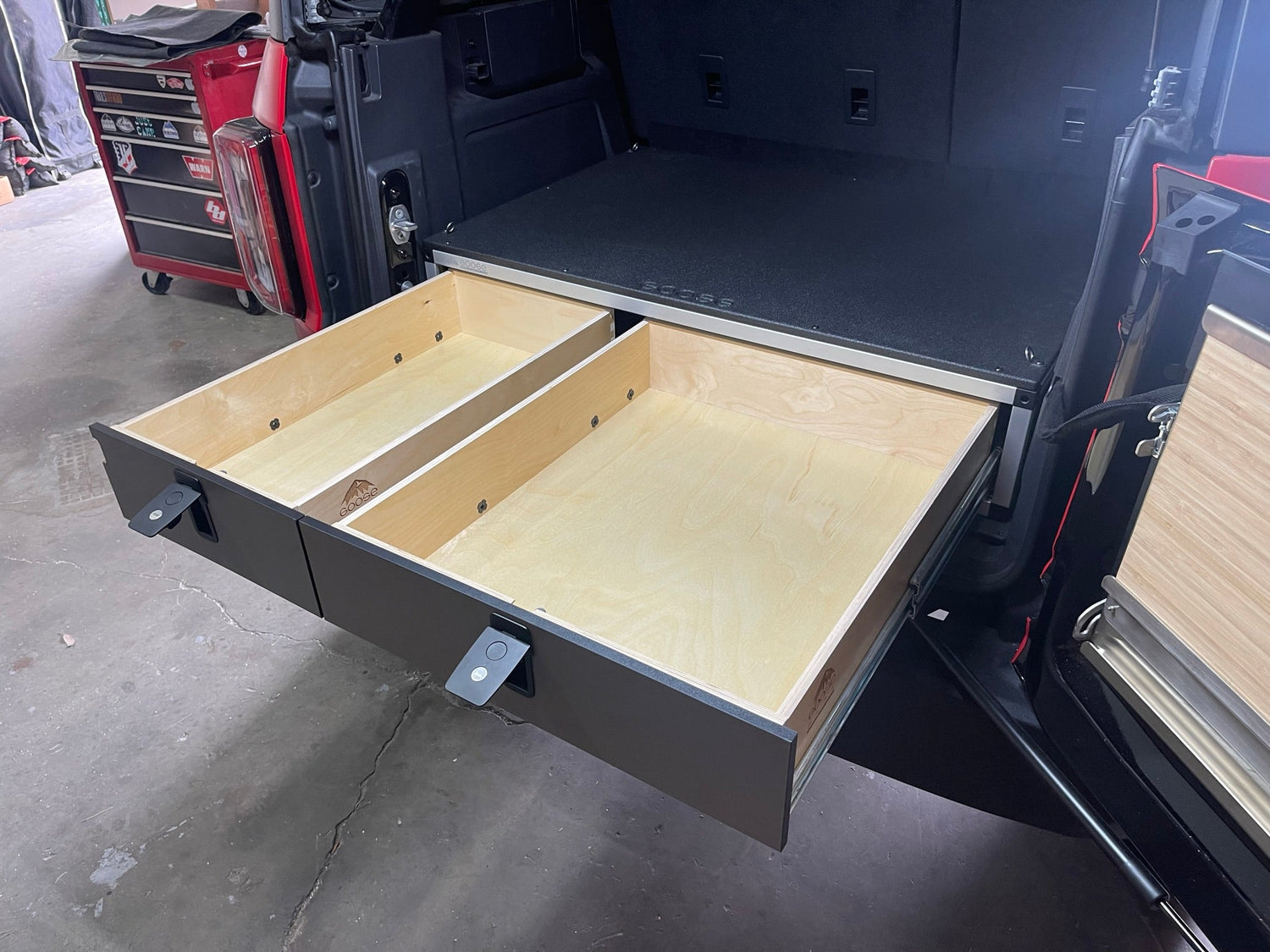 Goose Gear Ford Bronco 2021-Present 6th Gen. - Side x Side Drawer Module - 41 3/8&quot; Wide x 28&quot; Depth