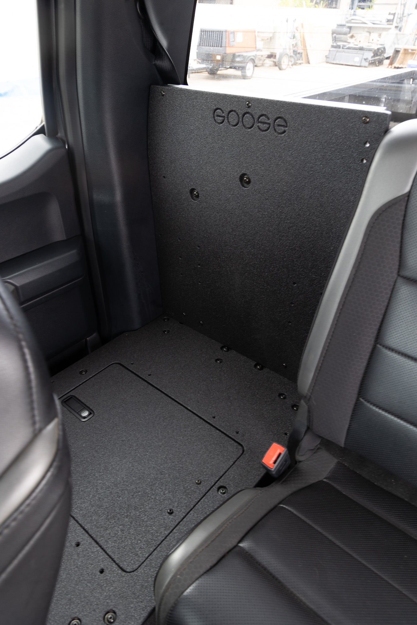 Goose Gear Ford F150 2015-Present 13th &amp; 14th Gen. SuperCab - Second Row Seat Delete Plate System