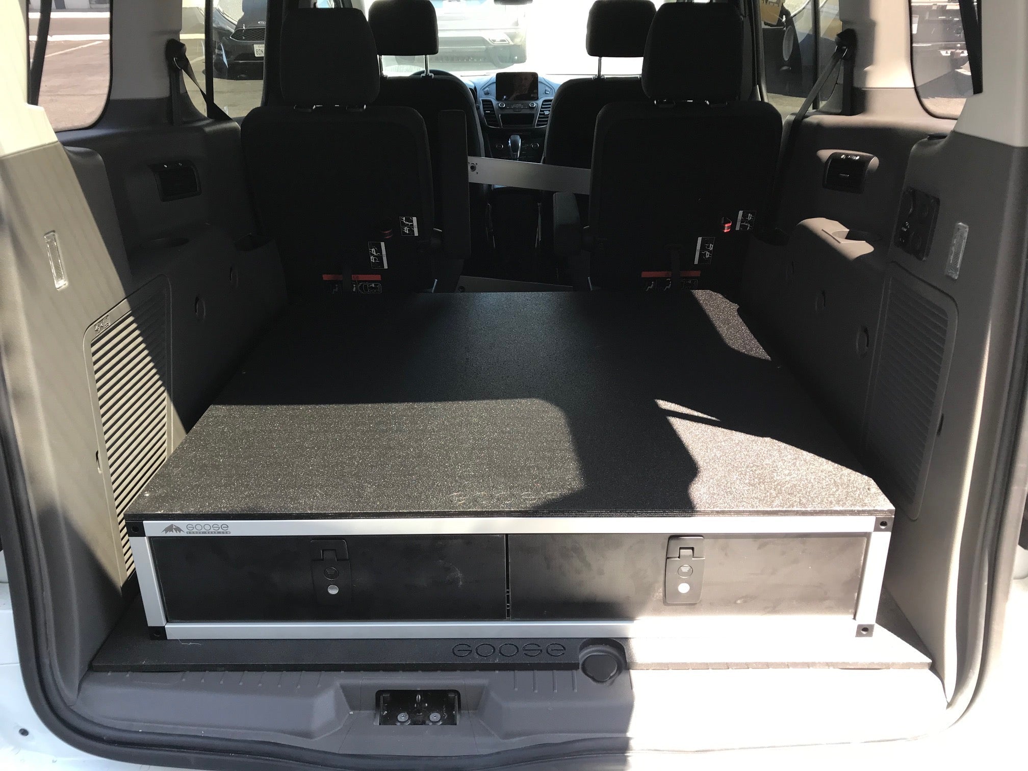 Goose Gear Ford Transit Connect 2014-Present 2nd Gen. - Side x Side Drawer Module - 43 3/8&quot; Wide x 8&quot; High x 40&quot; Depth