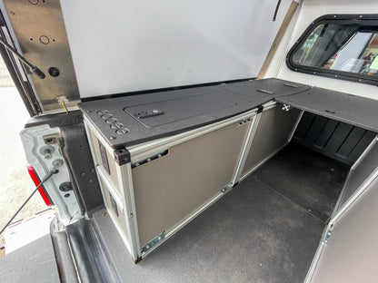 Goose Gear Goose Gear Camper System - Midsize Truck 5Ft. and 6 Ft. Bed - Driver Side Rear Double Drawer Module