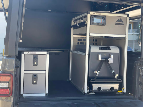 Rear Passenger Side CampKitchen Module | Truck Camper Gear | Goose
