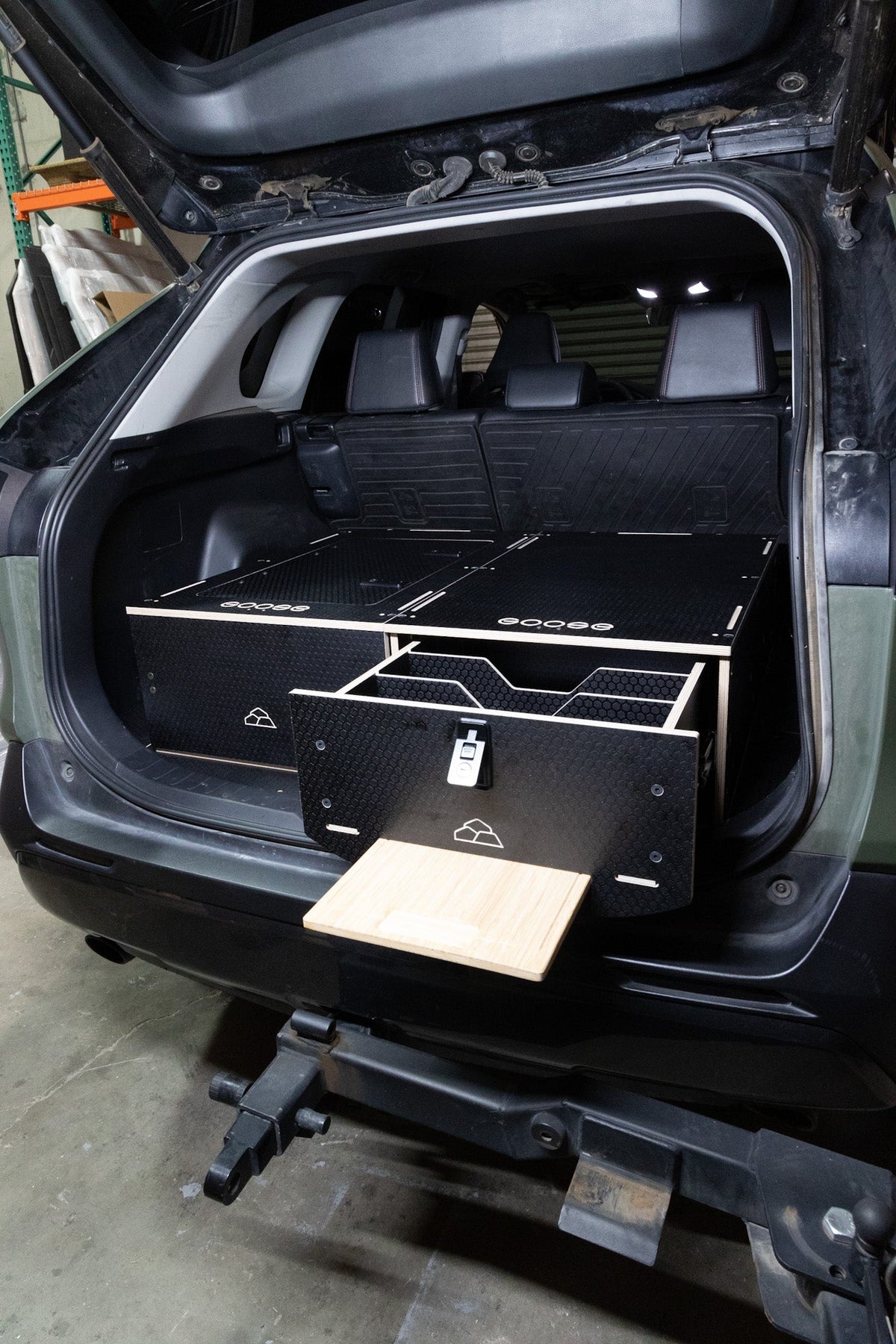 Rav 4 Rear Storage Rack System Goose Gear Rear Storage Package - Toyota RAV4 Drawers 2019-Present 5th Gen.