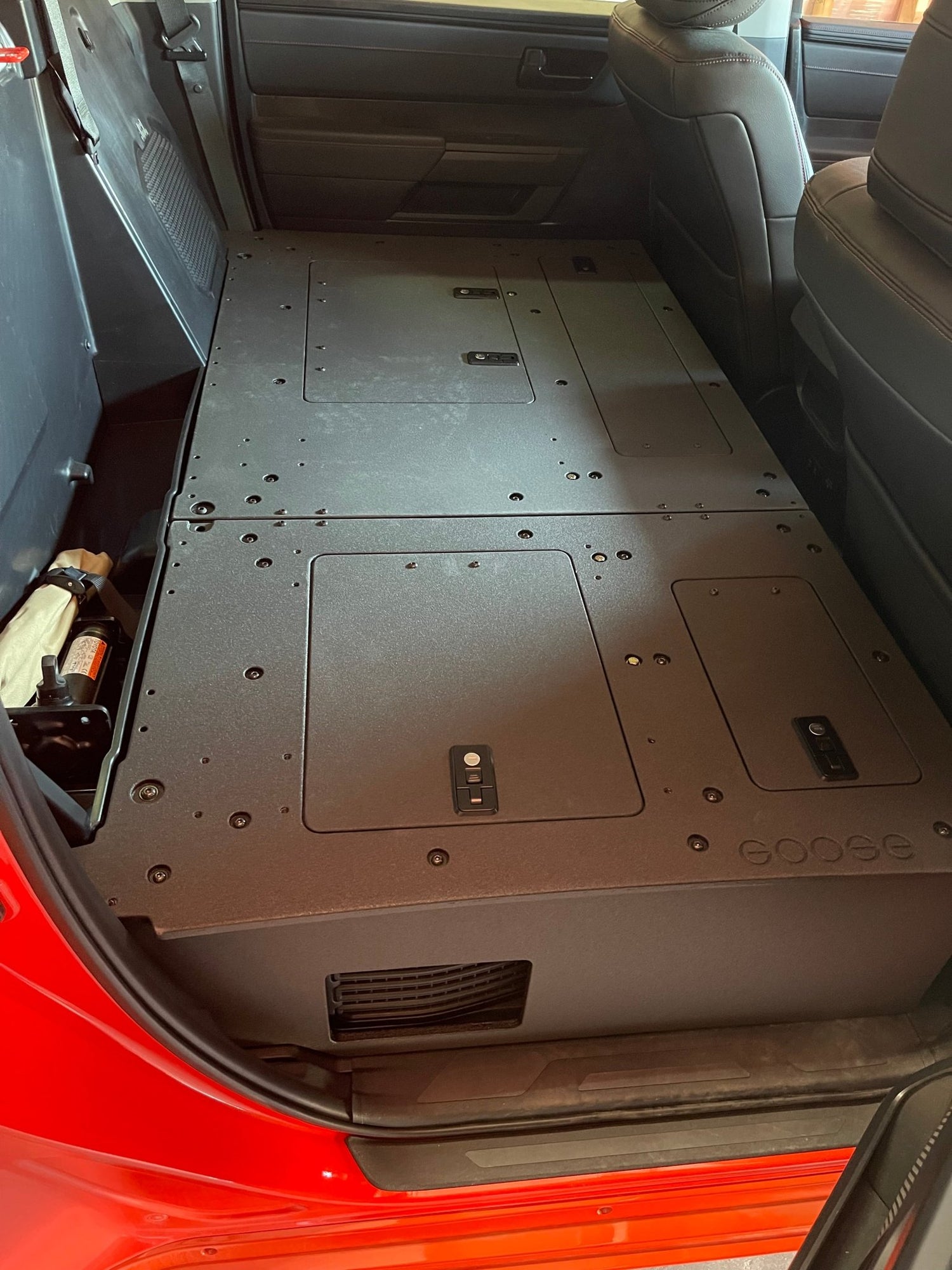 Goose Gear Toyota Tundra 2022-Present 3rd Gen. CrewMax - Second Row Seat Delete Plate System