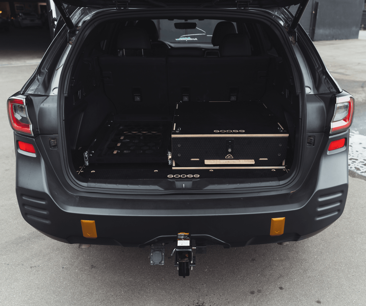 Goose Gear Camp Kitchen and Sleeping Platform Package - Subaru Outback ...
